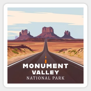 Monument Valley National Park Travel Sticker Sticker